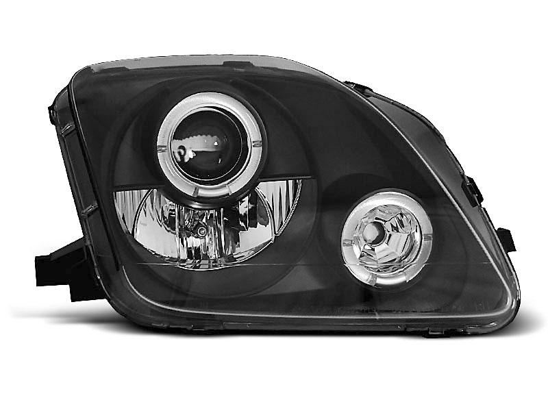 HEADLIGHTS HONDA PRELUDE 02.97-01 ANGEL EYES BLACK