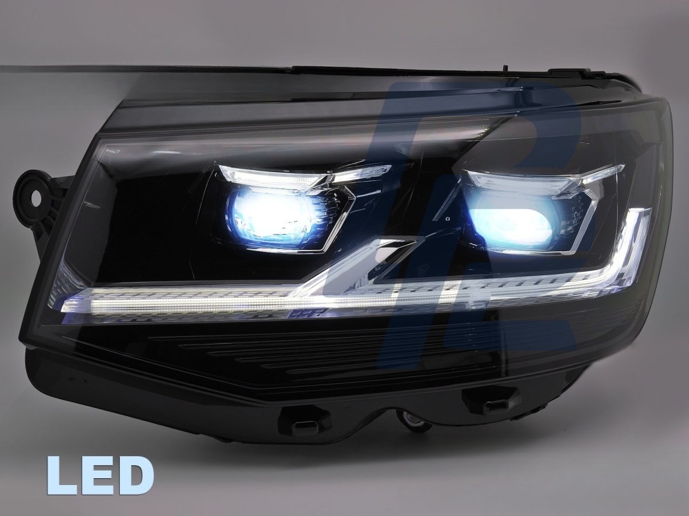 Full LED Headlights Black DRL Sequential for VW T6 2015–2019 - 2