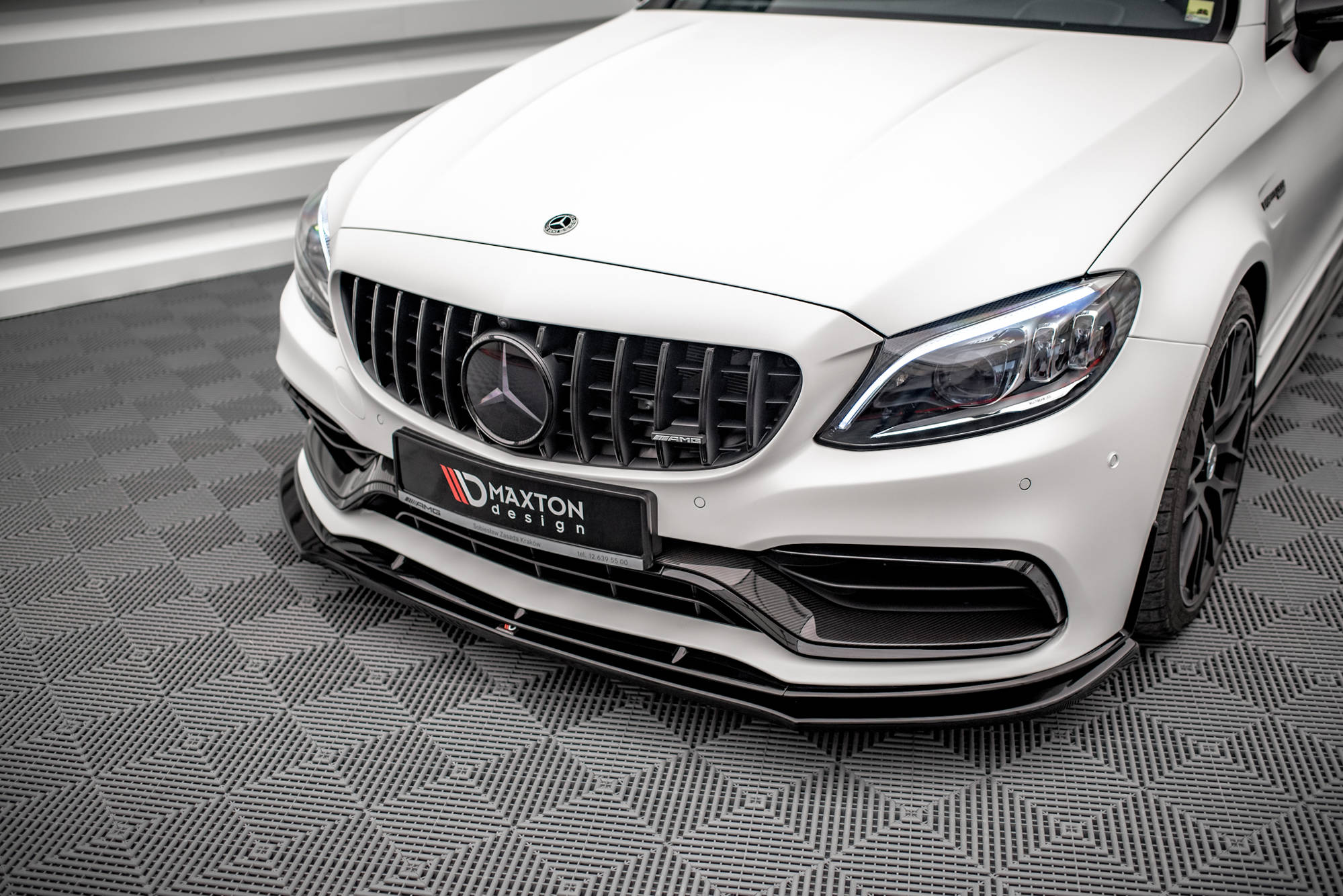 Front Splitter V.3 Mercedes-AMG C63 Coupe AMG Aero Pack C205 Facelift - 3