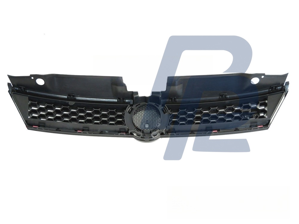 Grille Sport Style Gloss Black with Red Lines for VW Jetta VI 2011–2014 - 2