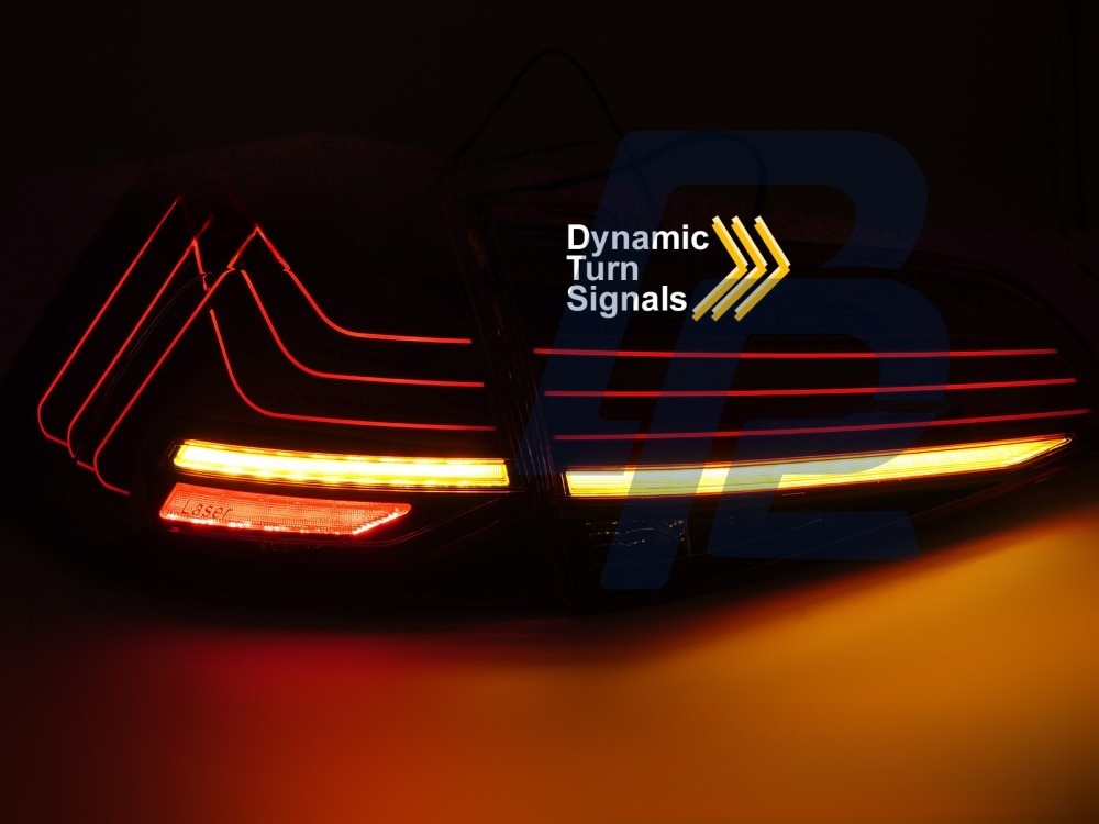LED Tail Lights Laser Smoked LED Sequential for VW Golf 7 2013–2017 - 4