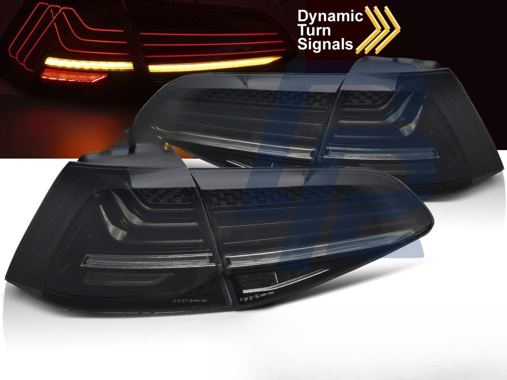LED Tail Lights Laser Smoked LED Sequential for VW Golf 7 2013–2017 - 3