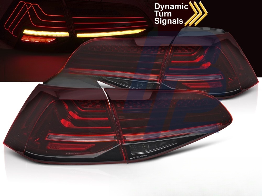 LED Tail Lights Laser Red LED Sequential for VW Golf VII 2013–2017 - 2