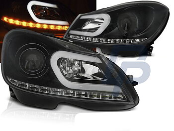 STRÅLKASTARE MERCEDES W204 11-14KROMADE TUBE LIGHT