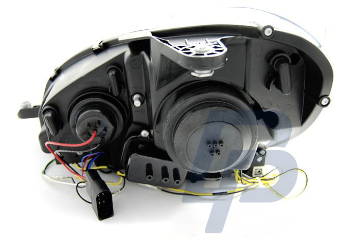 HEADLIGHTS MERCEDES W204 11-14CHROME TUBE LIGHT - 5