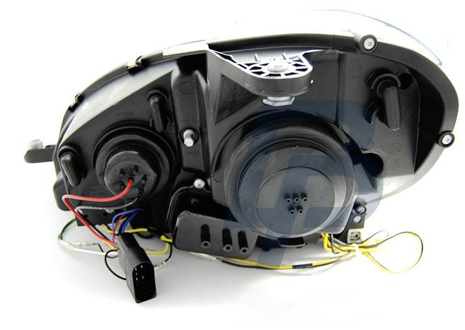 HEADLIGHTS MERCEDES W204 11-14 BLACK TUBE LIGHT - 4