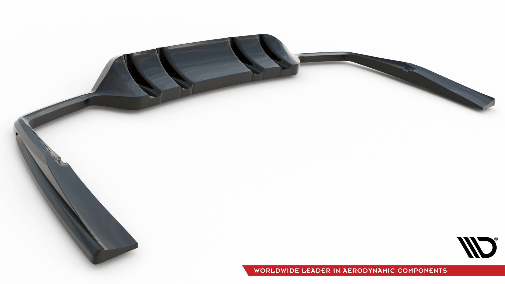 Central Rear Splitter (Vertical Bars) Mercedes-AMG C43 Coupe C205 Facelift - 7