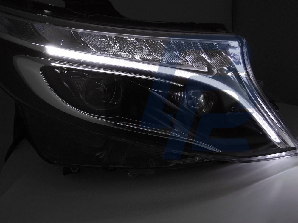 Headlights Full LED Black for Mercedes V-Class / Vito W447 2014–2023 - 4