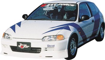 HONDA CIVIC 92-95 2/3D CHARGESPEED FRÄMRE STÖTFÅNGARELÄPP TYPE-1
