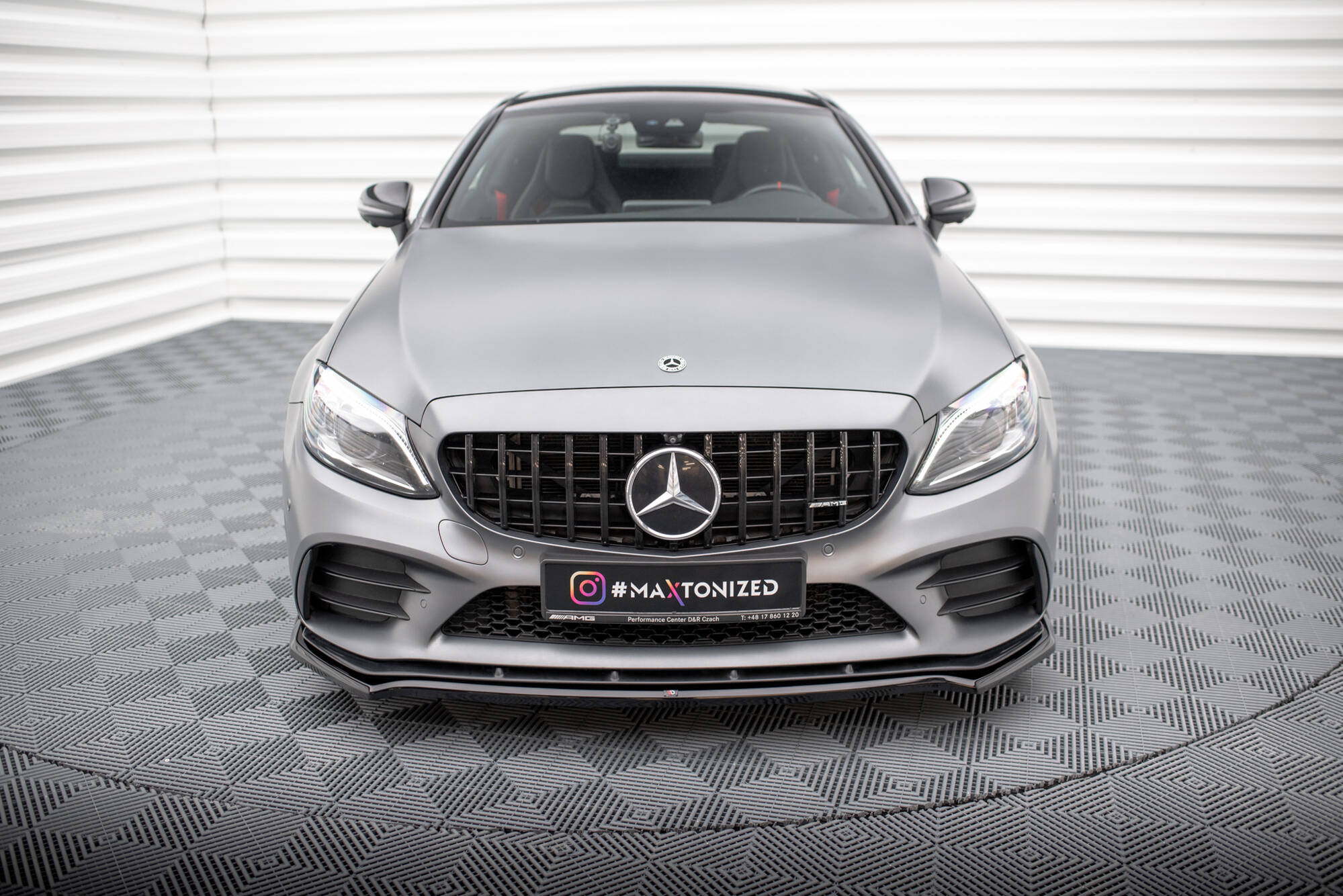 Front Splitter V.1 Mercedes-AMG C43 Coupe / Sedan C205 / W205 Facelift - 2