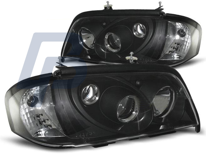 HEADLIGHTS MERCEDES W202 C-CLASS 06.93-06.00 BLACK - 2