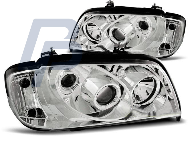 HEADLIGHTS MERCEDES W202 C-CLASS 06.93-06.00 CHROME - 2
