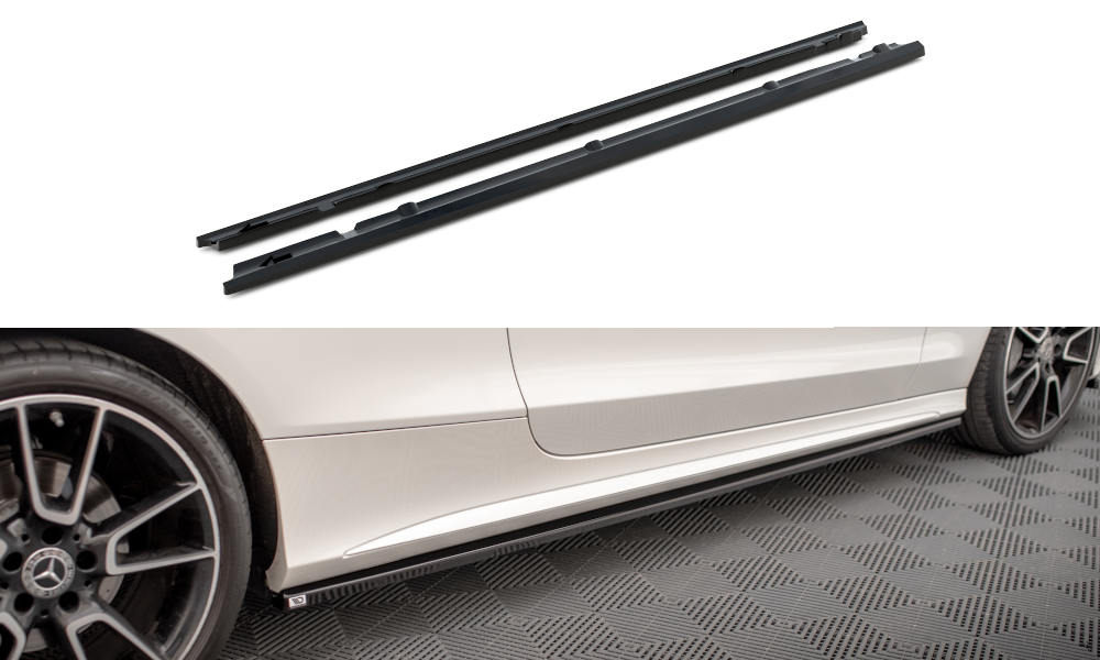 Side Skirts Diffusers Mercedes C Coupe AMG-Line C205 Facelift