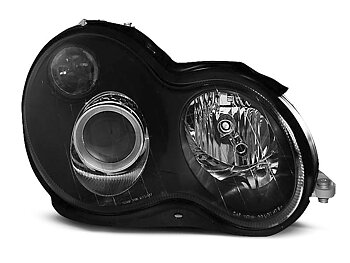 HEADLIGHTS MERCEDES W203 C-CLASS 07.00-03.04 BLACK