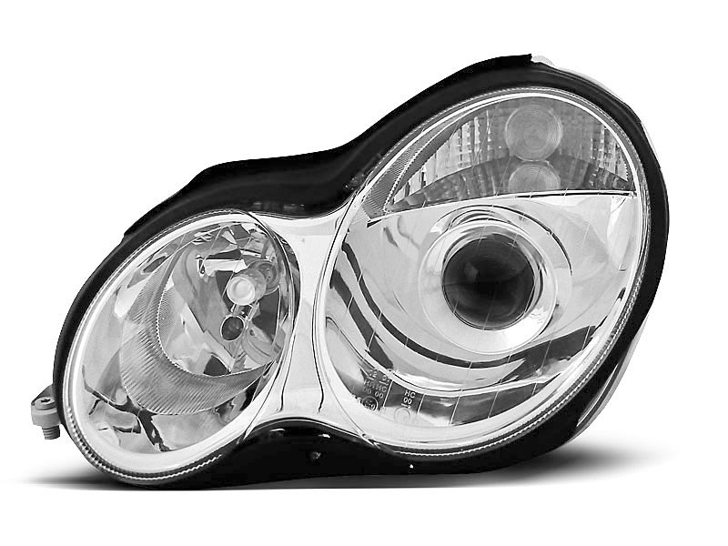 HEADLIGHTS MERCEDES W203 C-CLASS 07.00-03.04 CHROME