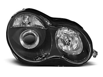 HEADLIGHTS MERCEDES W203 C-CLASS 07.00-03.04 BLACK