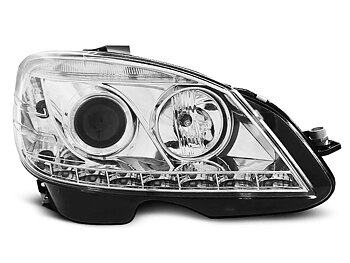 STRÅLKASTARE MERCEDES W204 07-10 KROMADE H7