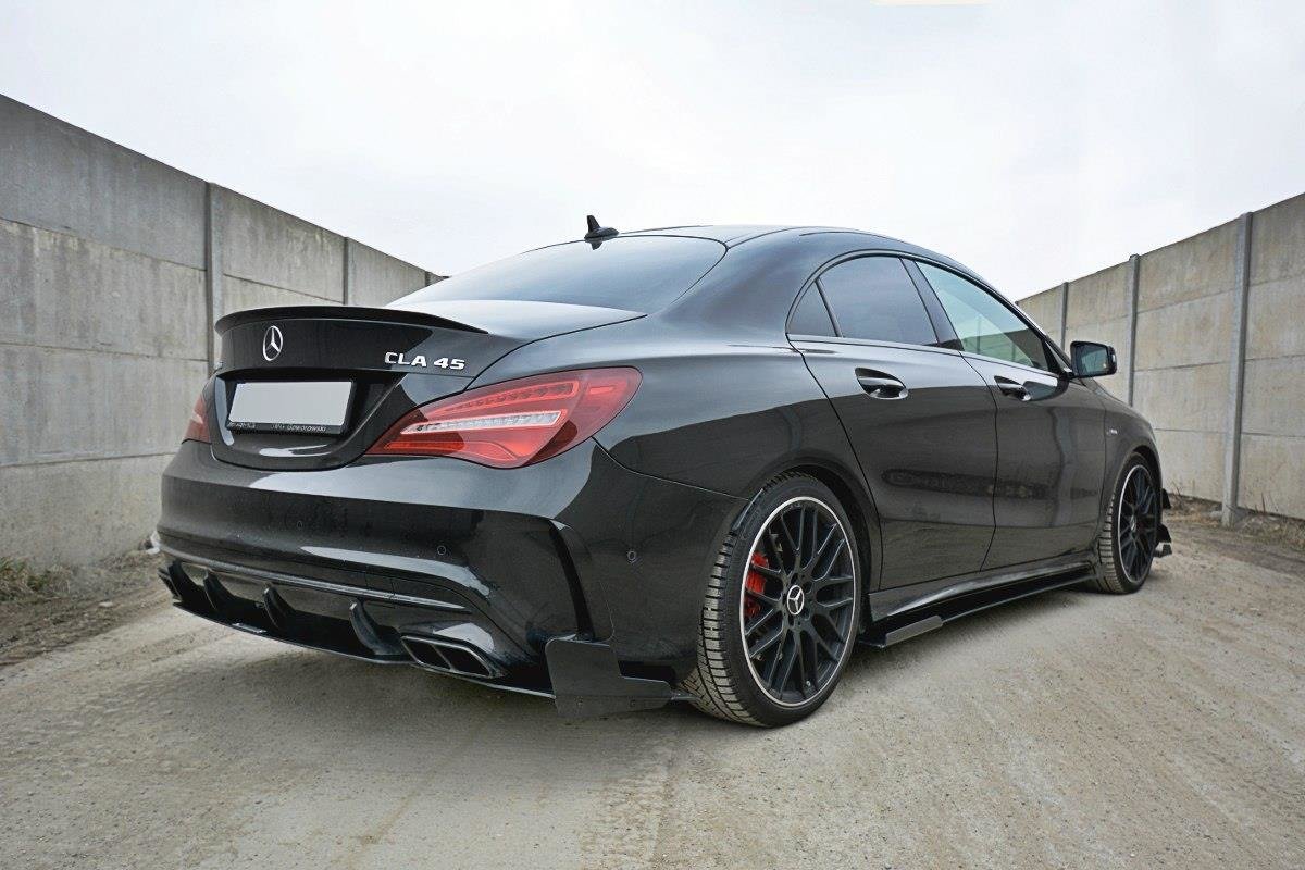 Racing Side Skirts Diffusers V.1 Mercedes CLA A45 AMG C117 Facelift (2017-UP)