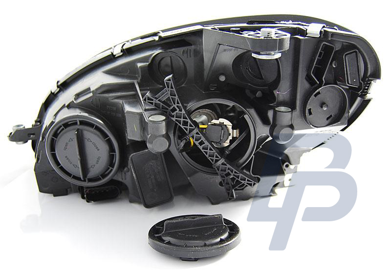 HEADLIGHTS MERCEDES W204 07-10 DAYLIGHT BLACK H7 - 2