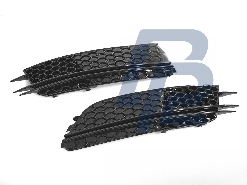 Fog Light Cover Gloss Black for Audi A6 C7 2011–2014 - 2