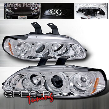 HONDA CIVIC 92-95 2/3D LED PROJEKTOR STRÅLKASTARE KROMADE [JY]