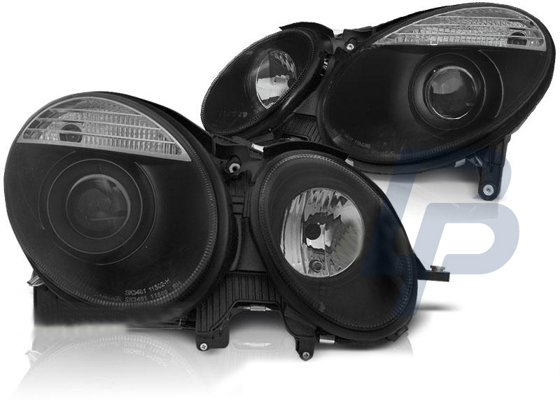 HEADLIGHTS MERCEDES W211 E-CLASS 05.06-09 BLACK - 2