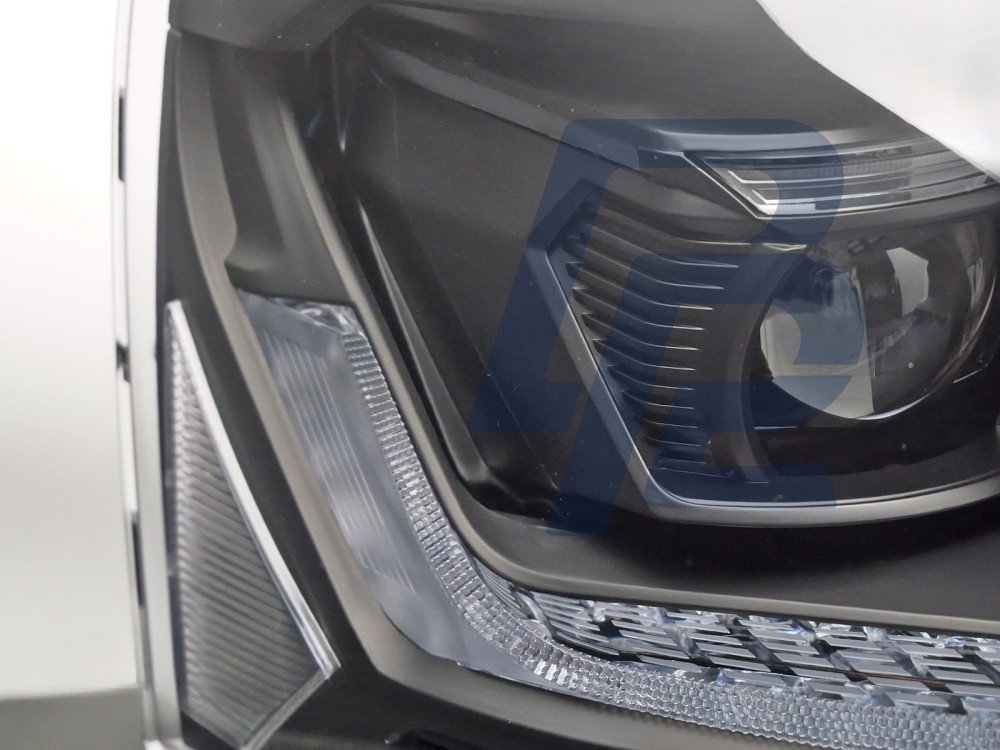 Headlights Full LED Black Sequential DRL for VW T5.1 2010–2015 - 2