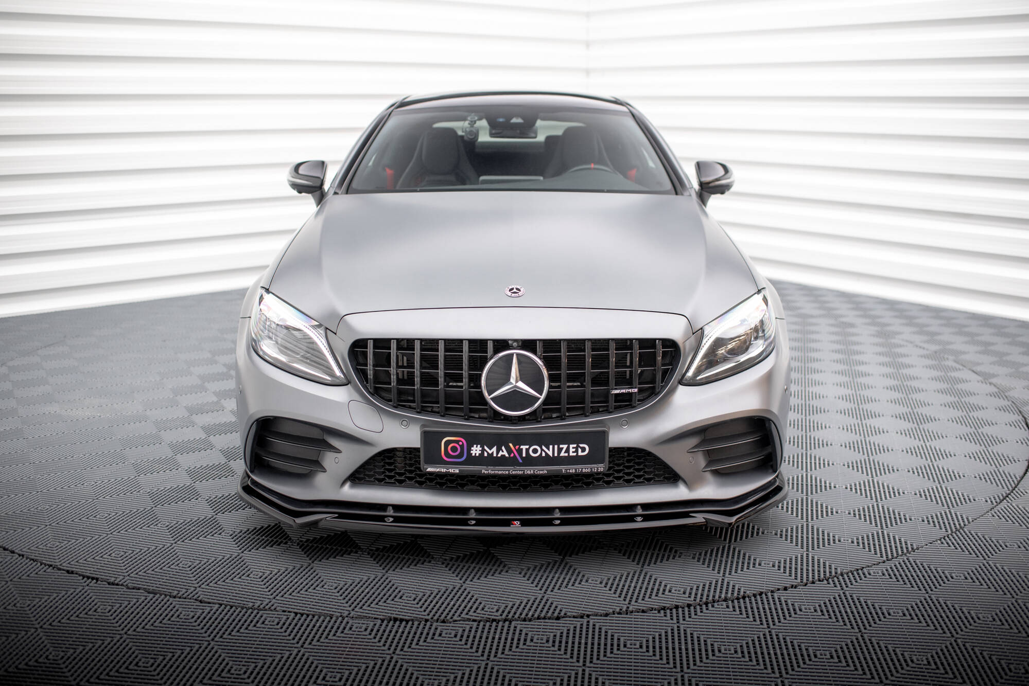 Front Splitter V.2 Mercedes-AMG C43 Coupe / Sedan C205 / W205 Facelift - 2