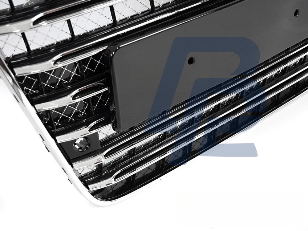 Grille Sport Black/Chrome PDC for Audi A8 D4 2009–2013 - 3