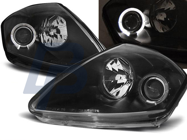 HEADLIGHTS MITSUBISHI ECLIPSE D50 00-05 BLACK - 3