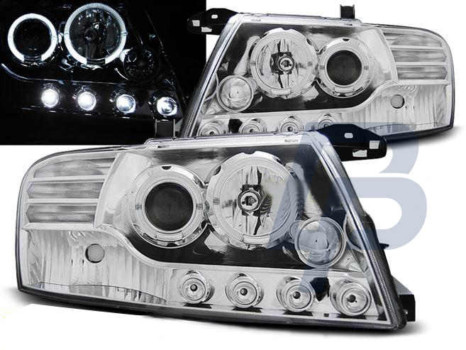 HEADLIGHTS MITSUBISHI ECLIPSE D50 00-05 BLACK - 2
