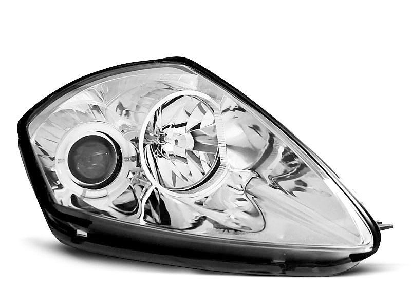 HEADLIGHTS MITSUBISHI ECLIPSE D50 00-05 ANGEL EYES CHROME