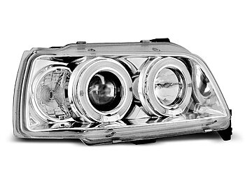 HEADLIGHTS RENAULT CLIO 06.90-95 ANGEL EYES CHROME