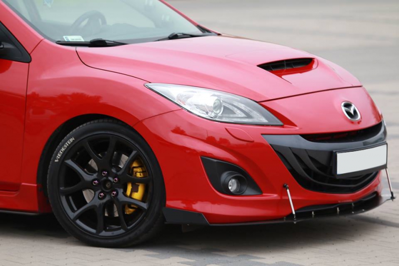 FRONT RACING SPLITTER MAZDA 3 MK2 MPS - 3