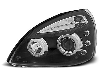 HEADLIGHTS RENAULT CLIO II 06.01-09.05 ANGEL EYES BLACK