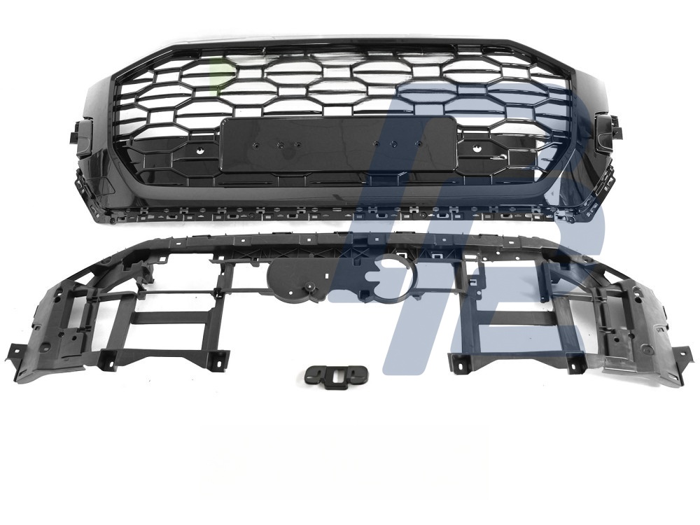 Grille Sport Style Gloss Black PDC for Audi Q8 2018–2023 - 2