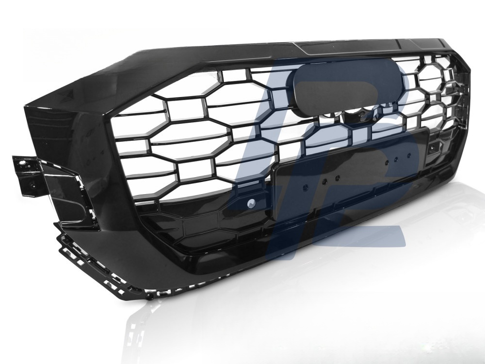 Grille Sport Style Gloss Black PDC for Audi Q8 2018–2023 - 3
