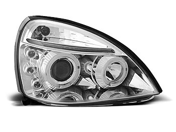 HEADLIGHTS RENAULT CLIO II 06.01-09.05 ANGEL EYES CHROME