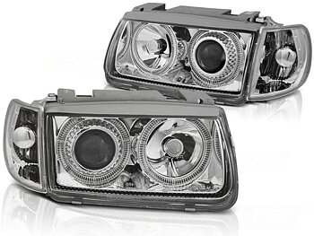 FULL-LED-STRÅLKASTARE SILVER LINE DRL TILL VW GOLF 7 2012-2017