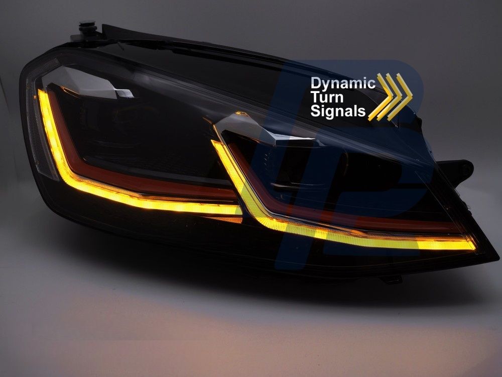 Full LED Headlights Red Line DRL for VW Golf VII 2012–2017 - 3