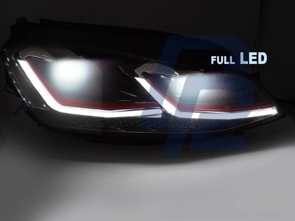 Full LED Headlights Red Line DRL for VW Golf VII 2012–2017 - 8