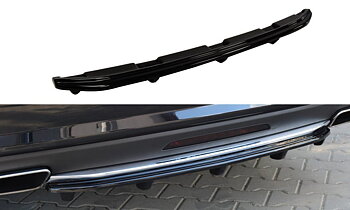 Central Rear Splitter Mercedes CLS C218 Amg-line (With A Vertical BAR) (2011-2014)
