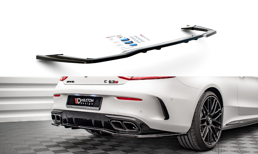 Central Rear Splitter (Vertical Bars) Mercedes-AMG C 63AMG Coupe AMG Aero Pack C205 Facelift