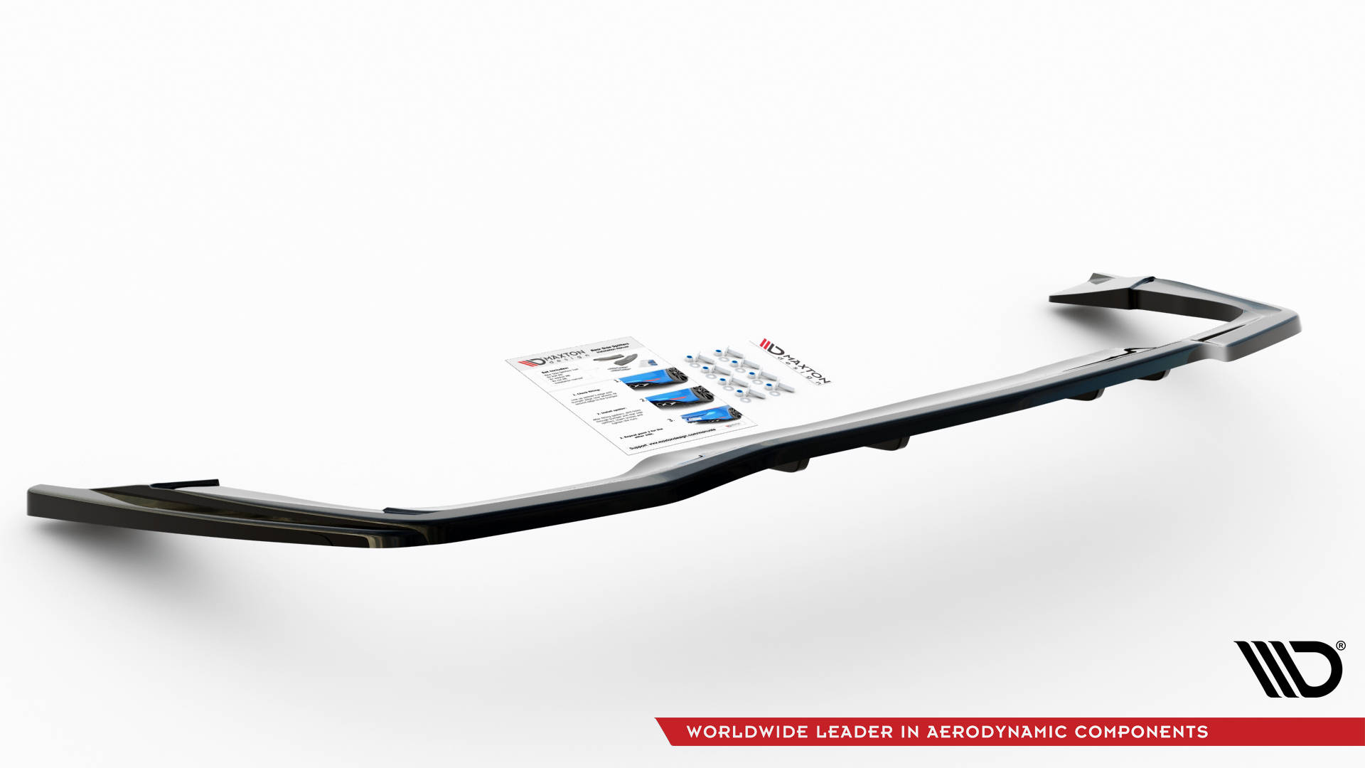 Central Rear Splitter (Vertical Bars) Mercedes-AMG C 63AMG Coupe AMG Aero Pack C205 Facelift - 4