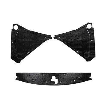 NISSAN GTR R35 09-10 SEIBON CARBON COOLING PANEL SET