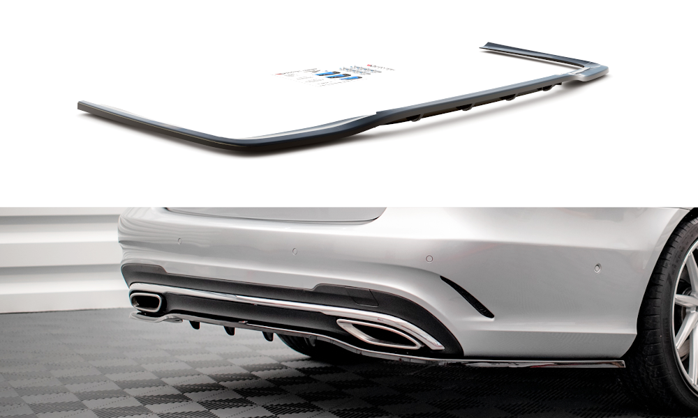 Central Rear Splitter (Vertical Bars) Mercedes E Amg-Line Sedan W212 Facelift (2012-2016)