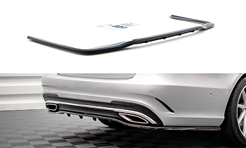 Central Rear Splitter (Vertical Bars) Mercedes E Amg-Line Sedan W212 Facelift (2012-2016)