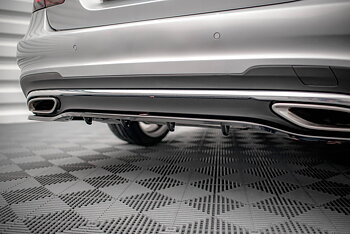Central Rear Splitter (Vertical Bars) Mercedes E Amg-Line Sedan W212 Facelift (2012-2016)