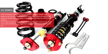 CHRYSLER 300C 05-10 LX57 BC-RACING COILOVER KIT V1-VS