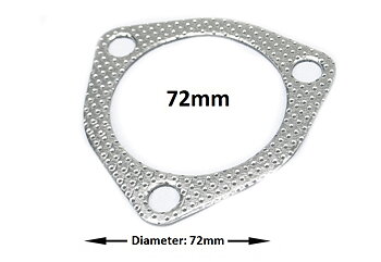 UNIVERSAL 3 HOLE EXHAUST GASKET 72MM